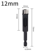 대리석과 같은 단단하고 부서지기 쉬운 물자의 교련은 세라믹 시멘트 도와 까만 육각형 손잡이 소결된 Tapp, 01 12mm