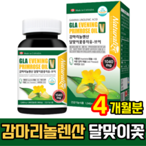 [동네몰] 이브닝프림로즈 primroseoil 감마리놀 달맞이꽃 종자유 감마리놀렌산 감마리놀레산 달맞이꽃유 감미놀레산, 1통 x 240캡슐(4개월분), 1개
