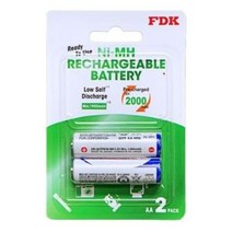 FDK AA충전지 2000mAh 건전지 2알 - 2023969EA, 1, 본상품선택