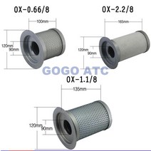 오일 가스 분리기 OX-2.2/8 15KW 15KW/20HP 스크롤 압축기 코어 공기
