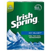 아이리쉬 스프링 데오드란트 아이스 블라스트 비누 바 3.7oz 104.8g 8개입 Irish Spring Icyblast Cool Refreshment Deodorant Soap