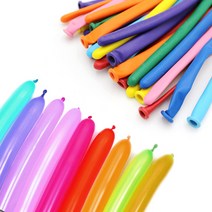 JEMI 260s 요술 풍선 100입 칼라 라벤다, 1개