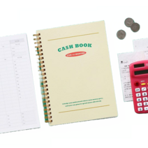 수입 지출관리 자산관리 만년형 가계부 1년형, 오렌지