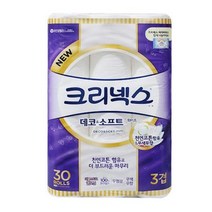 물에잘녹는 두루마리휴지 크리넥스 화장지 30롤 화장지 티슈 먼지없는 비데용 코스트코 홈쇼핑, 상세페이지 참조
