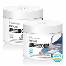 E&D 콘드로이친 가루 분말 식품 콘드리친 코드 로이친 로이틴 300g 상어연골분말 미국 리뉴얼 HACCP인증, 콘드로이친Q 300g x 2통