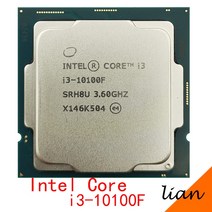 인텔 코어 i3-10100F i3 10100F 3.6 GHz 4 8 스레드 CPU 프로세서 L2 = 1M L3 6m 65W LGA 1200