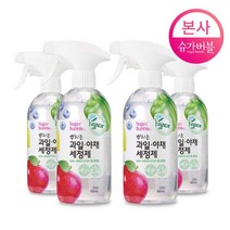 슈가버블 슈가버블 뿌리는 과일 야채 세정제 500mL x 4