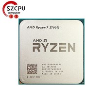가성비 AMD Ryzen 7 2700X R7 3.7 GHz 중고 게이밍 젠 + 8 코어 16 스레드 105W CPU 프로세서 YD270XBGM88A, 한개옵션0