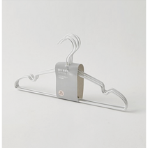 한샘 알루미늄 옷걸이 상의용 6P 실버, 12개