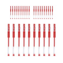 OON MiWi 젤잉크펜 0.5mm, 레드, 30개