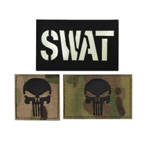 밀리터리 패치 와펜 SWAT, 5x5CP, 1개