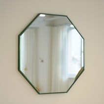 [브래그디자인] 5mm 두꺼운 거울 600x600 팔각 거울 / 국내 알루미늄 수제작 프레임, 6. 딥그린