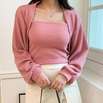 퍼니걸스 5400 볼레로 가디건 나시 세트룩 여성의류