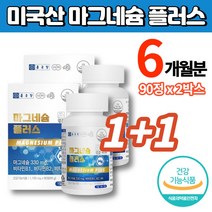 약국 마그네슘 정 알약 330 마그네시움 플러스 비타민B1 비타민B2 비타민B6 무첨가물, 1+1박스