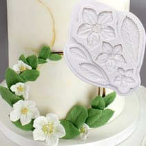 [바잉컴_해외직구]딸기꽃과잎 실리콘몰드 6구