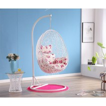 튼튼한 흔들 의자 하늘 그네 인테리어 인스타감성 쇼파, 달걀 화이트