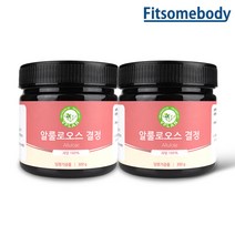 핏썸바디 알룰로스 분말 알룰로오스 설탕 대체 대용 대신 600g, 2통