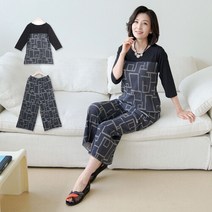 쉬즈마담 SET3122 인견 쿨주름 통바지 인견 상표권등록
