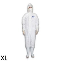 원피스형 화이트 방역복장 분진보호 위생복장 도장복 방호복