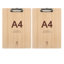 포포팬시 심플 우드 클립보드 A4, 랜덤발송, 16개