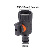 방화 댐퍼 정원 호스 온오프 밸브 퀵 커넥터 남성 및 여성 탭 어댑터 정원 호스 스프링클러용 조인트 키트, 4090