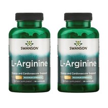 스완슨 아르기닌 850mg 90캡슐 X 2통 Swanson 엘 아르기닌, 2개, 90개