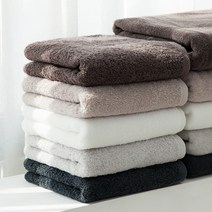 논노타올 프리미엄 무지 40수 코마사 호텔 바스 타올 470g 대형 타월, 화이트