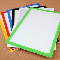 유리 창문 부착 게시판 포켓 패드 알림판 안내판 어린이집 A4, 노랑