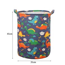 햄퍼 빨래함 빨래통 35x45cm 대용초경량 세탁 바구니 가정용 접이식 옷 코튼 린넨 가방 장난감 보관, 02 2