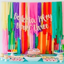⊙♭한정판매◎ 파티룸 가랜드 생일파티 롤스트리머 촬영소품 15color (U♩z♭P), Aurora™ 15 골드_AUR™