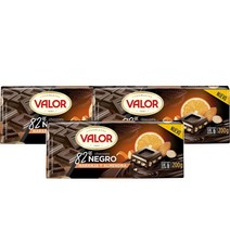 발로르 82프로 다크 초콜릿 오렌지 아몬드 200g Valor Chocolate Negro 82 Naranja Almendras, 3팩