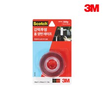 3M 투명 폼 양면 테이프(24mm*1.5m) 2개, 단품