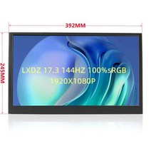 173 인치 144Hz IPS 울트라 슬림 휴대용 모니터 1080P HDR HDMI c타입 디스플레이 컴퓨터 노트북 Xbox Ps4 스위치 게임 화면, 없음, 173 144HZ NO Touch+NONE