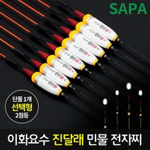 이화 요수 진달래 2점등 LED 민물 전자 낚시 찌, 제품선택:녹색 60cm, 단품