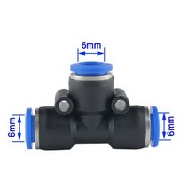 5 PCS 퀵 슬립 잠금 노즐 0.1mm0.6mm 포깅 스프레이 스프링클러 6mm 커넥터 용 미스트 가든, 티 커넥터, Tee Connector