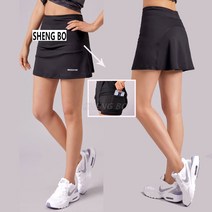 SHENGBO인플루언서 골프웨어 여 여름 스커트 테니스 배드민턴복 러닝 스커트