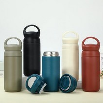 손잡이 스텐 이중 진공 보온 보냉 텀블러 350ml DD-11556, 블랙