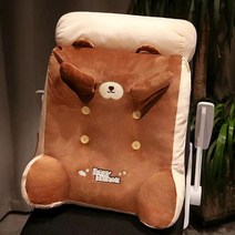 허리보호대 소파 쿠션 침대 머리 목보호대 쿠션, 회색 만 19세 이상만 해당