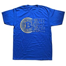 기념주화 비트코인선물 모형소품Bitcoin Shirt Cryptocurrency Miner BTC Crypto Design Punk Money Coin, 05 BLUE_05 XL