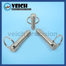 볼플런저 VCN114 스테인레스 스틸 스프링 타입 볼 헤드 잠금 핀 직경 5 25mm 퀵 릴리스 로케이팅 풀 링 길, 02 VCN1146mm_15 80mm