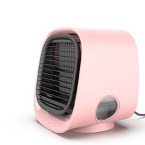 미니 휴대용 에어 컨디셔너 다기능 가습기 정수기 USB 데스크탑 공기 쿨러 팬 물 탱크 홈 5V, 분홍색, 03 분홍색