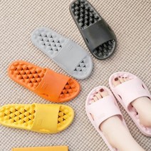 스마일 화장실 욕실 베란다 어린이집 커플 안미끄러운 낮은 슬리퍼 실내화 욕실화, 옐로우