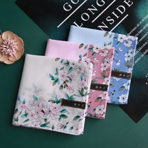 라이팡팡 목재 벚꽃 순면 손수건 여자 땀 닦기 솜털 흡수 고풍 손수건 닦기
