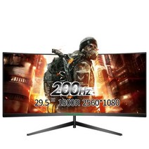 27인치 모니터 타이탄 군대 30 인치 2K 200Hz 곡선 게임 모니터 21:9 2560x1080 울트라 와이드 울트라 슬림 FREESYNC ESA 금 블랙, 02 200HZ CN plug