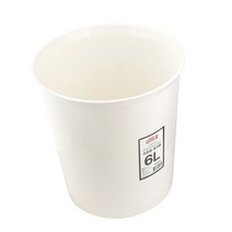 54CD21 오픈형 휴지통 6L(화이트) 사무실 오피스 가정용