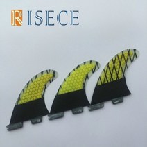 서핑 보드 핀 블루 탄소 섬유 트윈 탭 ii 베이스 핀 카본 라인 더블 탭 2 핀 g3 트윈 탭 ii 핀, 노란색