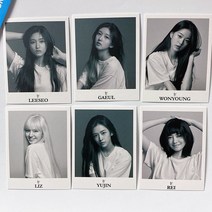 6 개/대 IVE Photocards hd DAZED KOREA lomo 카드 일레븐 아이돌 엽서 팬 선물용 한국 패션 소녀 인쇄, [01] B-6PCS