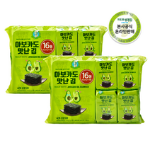 성경식품 지도표성경김 아보카도 맛난김 재래김4g 32봉, 없음