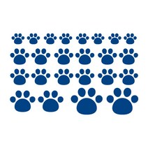 오피스왕국 고양이 그래픽 스티커 발자국 cat110, 오션블루