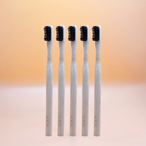 녹다 대나무칫솔 강한일반모, 5개